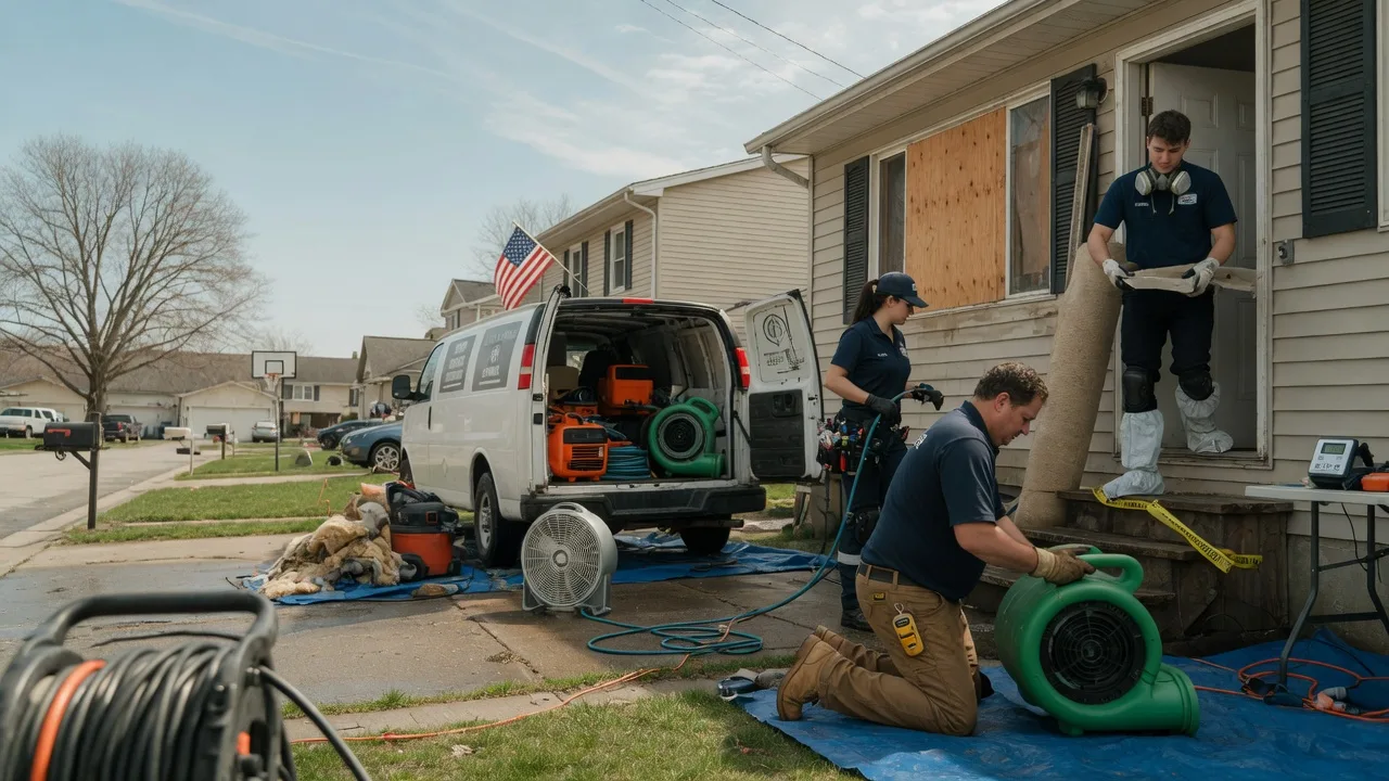 Water Damage Restoration in Edinburg, IL near me